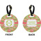 Lily Pads Circle Luggage Tag (Front + Back)
