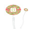 Lily Pads 7" Oval Plastic Stir Sticks - Clear (Personalized)