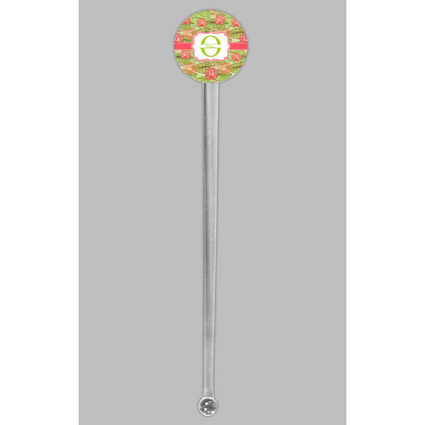 Lily Pads Clear Plastic 7" Stir Stick - Round - Single Stick