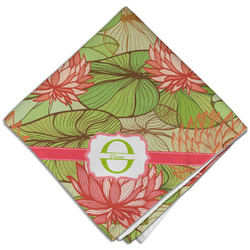 Lily Pads Cloth Dinner Napkin - Single w/ Name and Initial