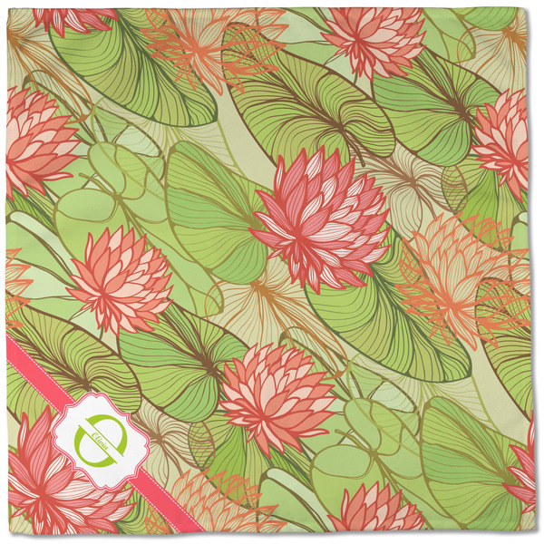 Lily Pads Cloth Napkins - Personalized Dinner (Full Open)