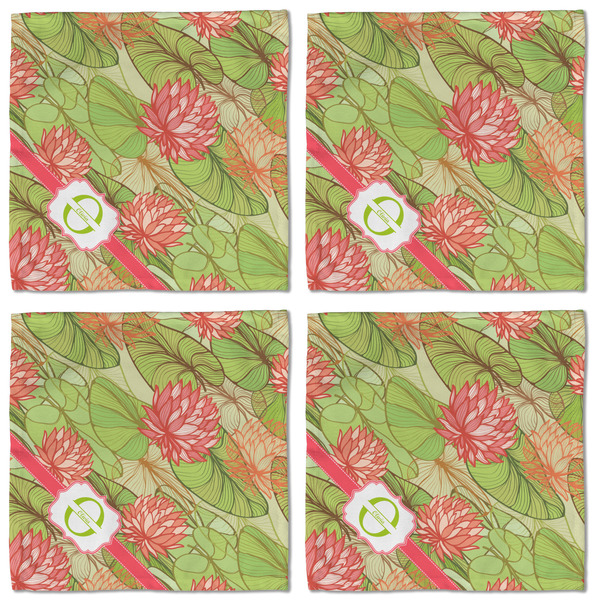 Lily Pads Cloth Napkins - Personalized Lunch (APPROVAL) Set of 4