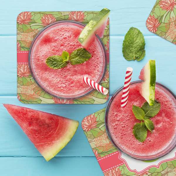 Lily Pads Coaster Set - LIFESTYLE