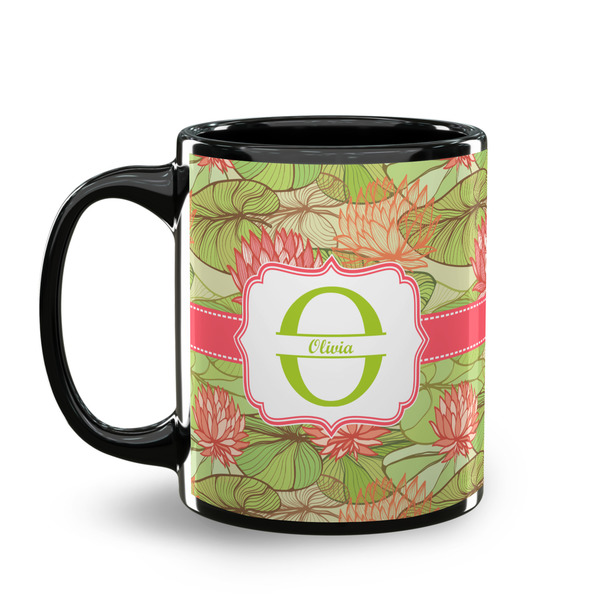 Lily Pads Coffee Mug - 11 oz - Black