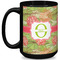 Lily Pads 15 Oz Coffee Mug - Black (Personalized)