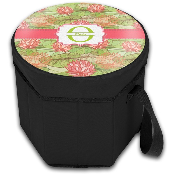 Lily Pads Collapsible Personalized Cooler & Seat (Closed)