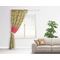Lily Pads Curtain With Window and Rod - in Room Matching Pillow