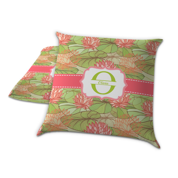 Lily Pads Decorative Pillow Case - TWO