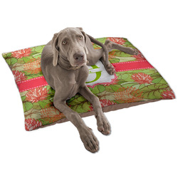 Lily Pads Dog Bed - Large w/ Name and Initial