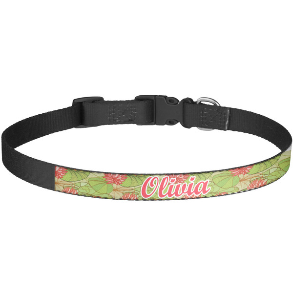 Custom Lily Pads Dog Collar - Large (Personalized)