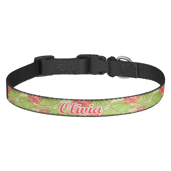 Custom Lily Pads Dog Collar - Medium (Personalized)