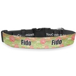 Lily Pads Deluxe Dog Collar - Extra Large (16" to 27") (Personalized)