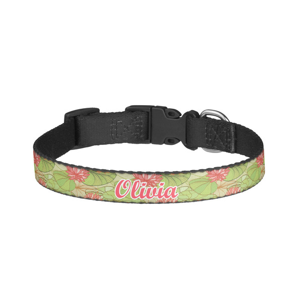 Custom Lily Pads Dog Collar - Small (Personalized)