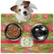 Lily Pads Dog Food Mat - Medium LIFESTYLE