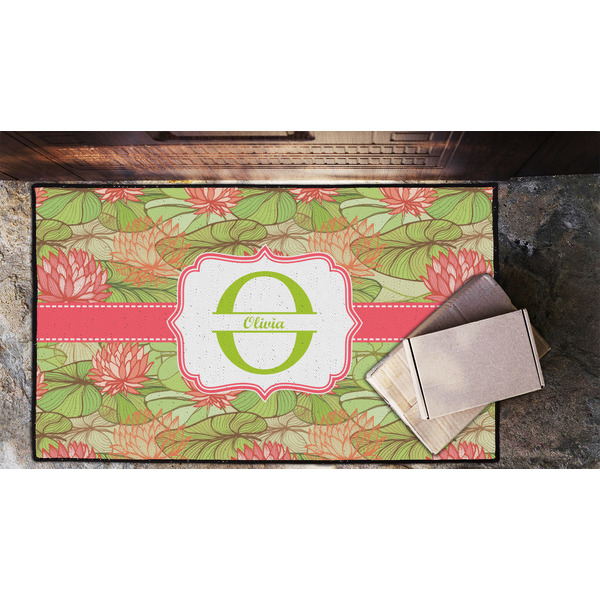Lily Pads Door Mat - LIFESTYLE (Lrg)