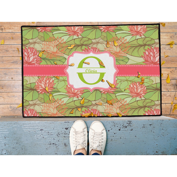 Lily Pads Door Mat - LIFESTYLE (Med)