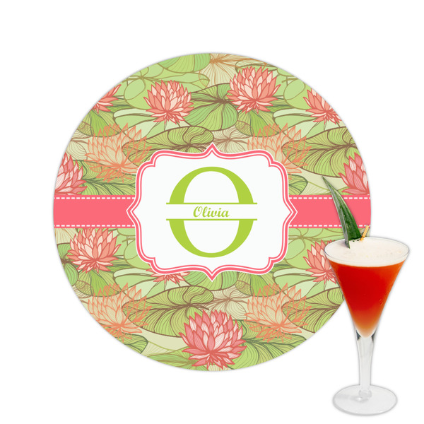 Custom Lily Pads Printed Drink Topper -  2.5" (Personalized)
