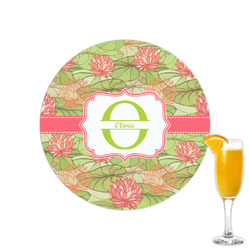 Lily Pads Printed Drink Topper - 2.15" (Personalized)