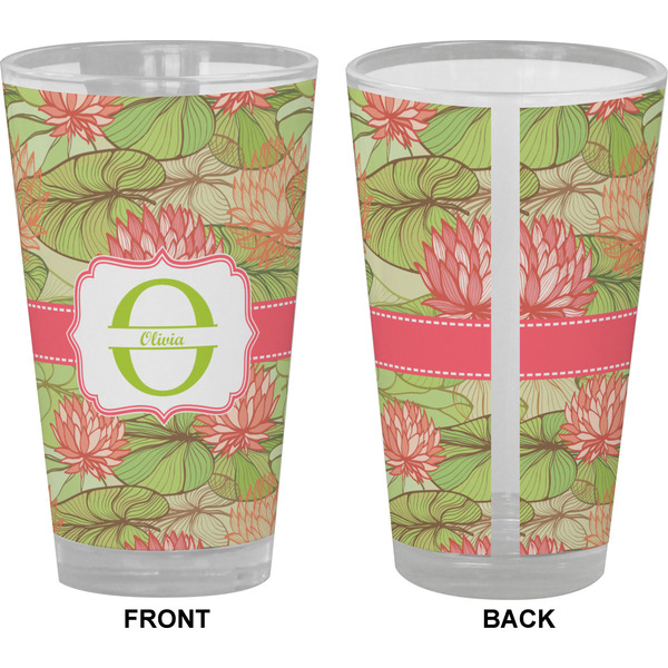Lily Pads Pint Glass - Full Color - Front & Back Views