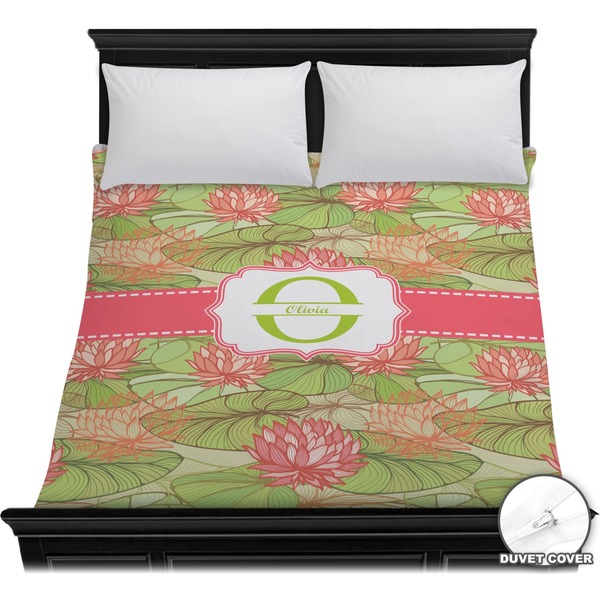 Custom Lily Pads Duvet Cover - Full / Queen (Personalized)