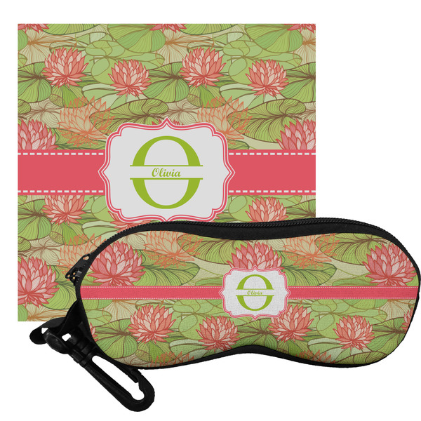 Custom Lily Pads Eyeglass Case & Cloth (Personalized)