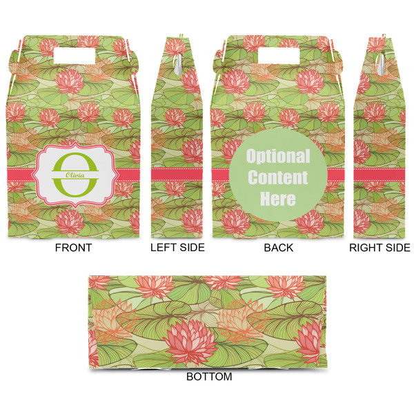 Lily Pads Gable Favor Box - Approval