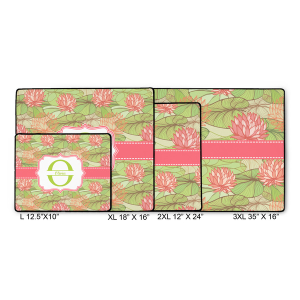 Lily Pads Gaming Mats - SIZE CHART