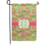 Lily Pads Small Garden Flag - Single Sided w/ Name and Initial