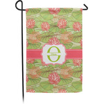 Lily Pads Small Garden Flag - Single Sided w/ Name and Initial