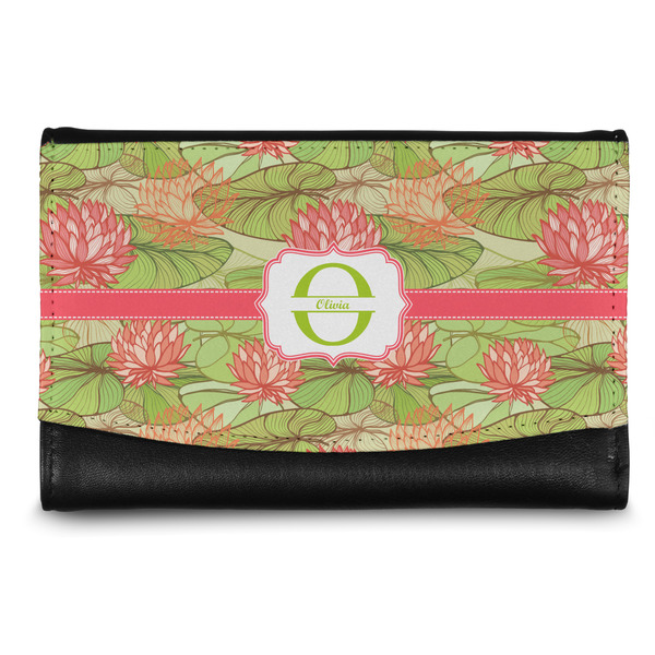 Custom Lily Pads Genuine Leather Women's Wallet - Small (Personalized)
