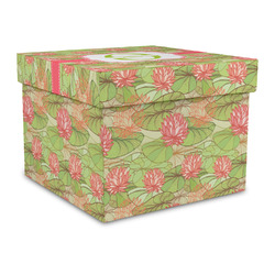 Lily Pads Gift Box with Lid - Canvas Wrapped - Large (Personalized)