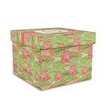 Lily Pads Gift Box with Lid - Canvas Wrapped - Medium (Personalized)