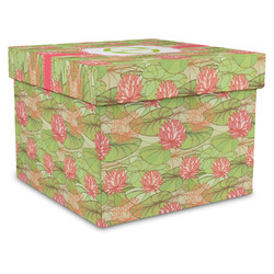 Lily Pads Gift Box with Lid - Canvas Wrapped - X-Large (Personalized)