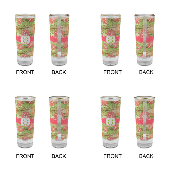 Lily Pads Glass Shot Glass - 2 oz - Set of 4 - APPROVAL