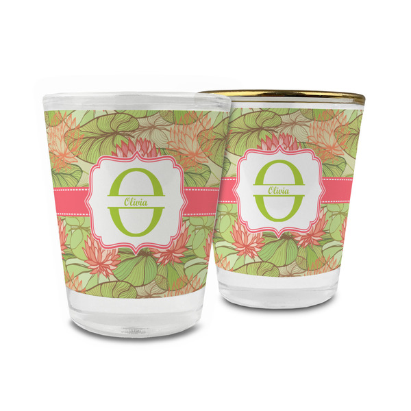 Custom Lily Pads Glass Shot Glass - 1.5 oz (Personalized)