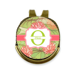 Lily Pads Golf Ball Marker - Hat Clip - Gold