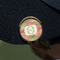 Lily Pads Golf Ball Marker Hat Clip - Gold - On Hat