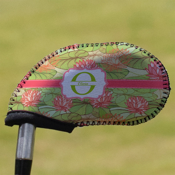 Custom Lily Pads Golf Club Iron Cover (Personalized)