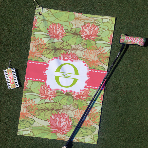 Custom Lily Pads Golf Towel Gift Set (Personalized)