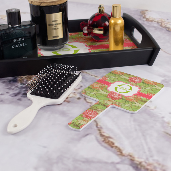 Lily Pads Hand Mirror - With Hair Brush