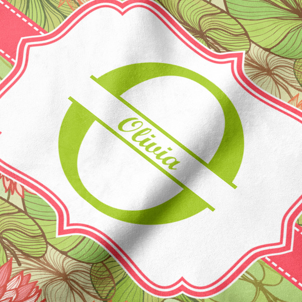 Lily Pads Hooded Baby Towel- Detail Close Up