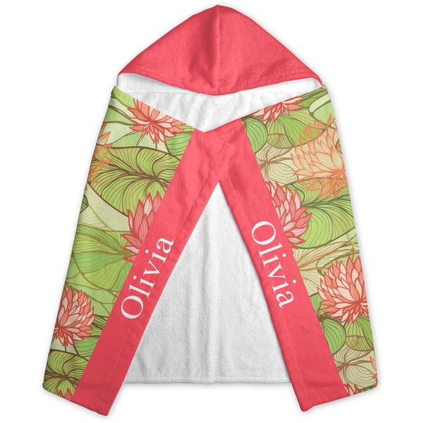 Lily Pads Hooded Towel - Folded