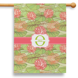 Lily Pads 28" House Flag - Double Sided (Personalized)