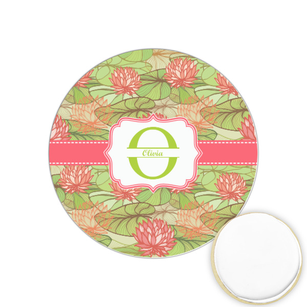 Custom Lily Pads Printed Cookie Topper - 1.25" (Personalized)