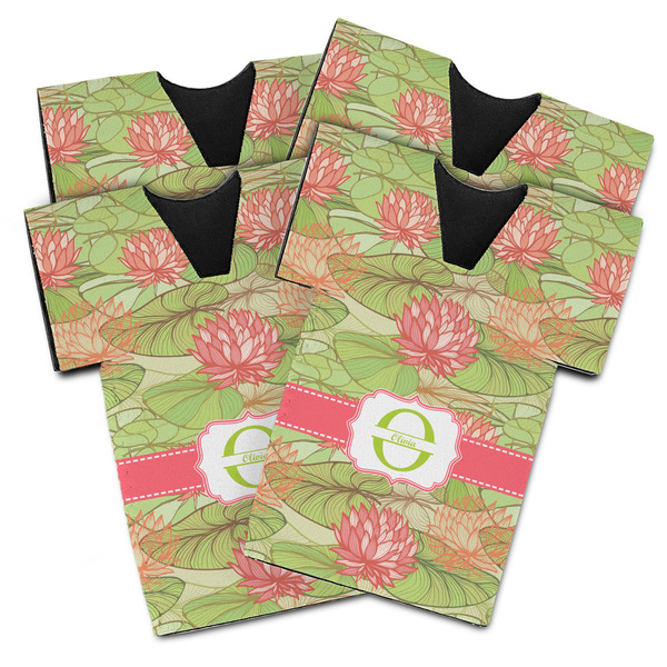 Lily Pads Jersey Bottle Cooler - Set of 4 - MAIN (flat)