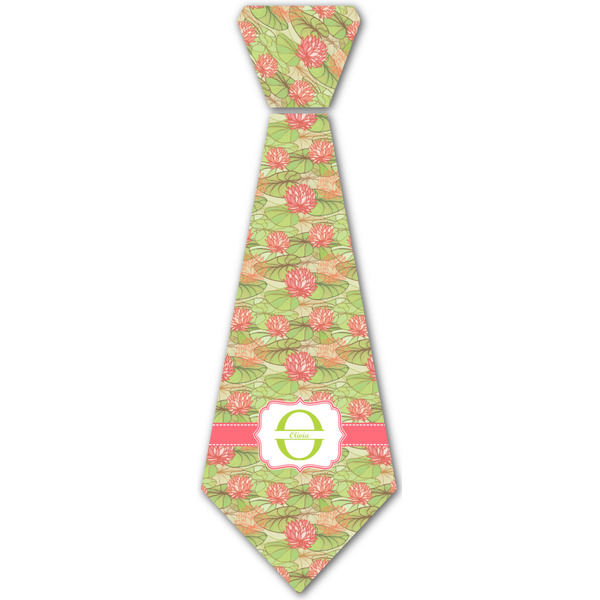 Custom Lily Pads Iron On Tie - 4 Sizes w/ Name and Initial