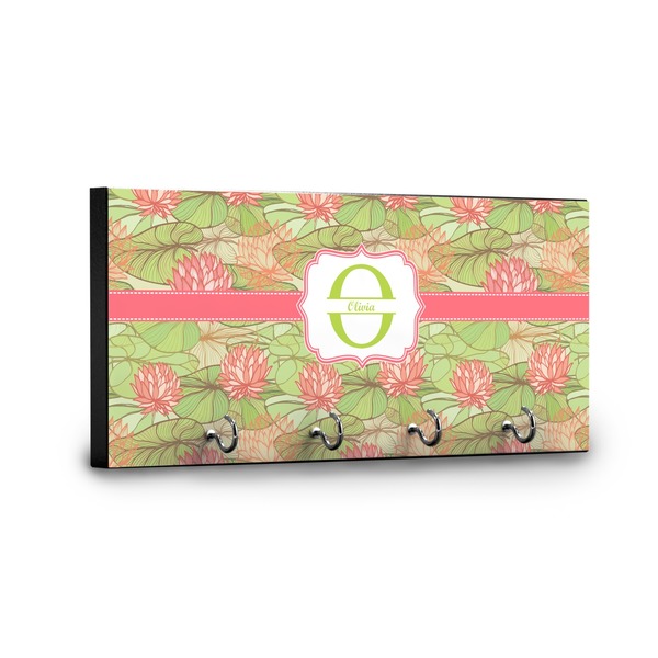Lily Pads Key Hanger - Front View with Hooks