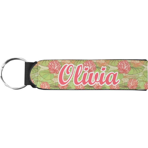 Custom Lily Pads Neoprene Keychain Fob (Personalized)