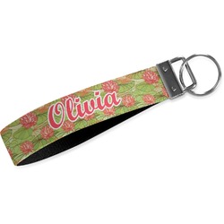 Lily Pads Webbing Keychain Fob - Small (Personalized)