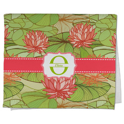 Lily Pads Kitchen Towel - Poly Cotton w/ Name and Initial